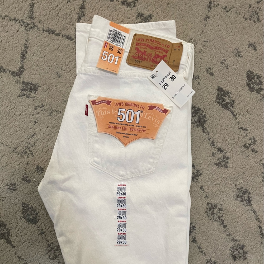 Vintage white 501’s! 29x30 - Picture 4 of 4